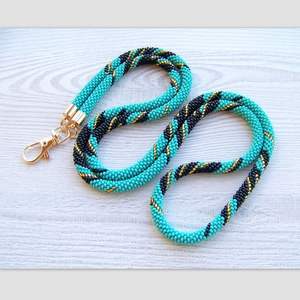 Collier porte-clés et porte-carte d'identité fait main, perles de qualité supérieure, style bohème, au meilleur prix - Product Image 6