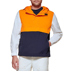 Veste coupe-vent personnalisée pour homme, style décontracté, service OEM, tissée 100 % polyester - Product Image 1