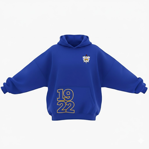 Sigma Gamma Rho Premium Impreso Oversize Sudadera con capucha Algodón Poliéster Elegante Estilo universitario Logotipo frontal griego personalizado - Product Image 1