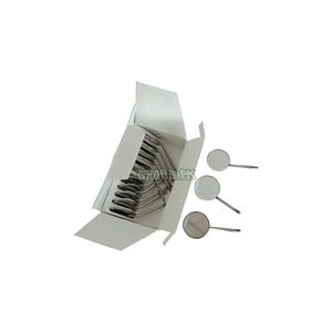 กระจกตรวจฟันที่ได้รับการรับรองมาตรฐาน CE หมายเลข กระจกตรวจโรคสแตนเลสเคลือบโรเดียม 5 ชิ้น พร้อมก้านเรียบ - Product Image 6