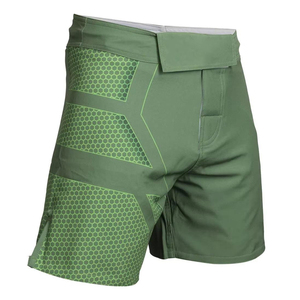 Shorts de compression MMA BJJ pour hommes, logo frontal, respirants et à séchage rapide, Spandex/Polyester, entraînement de grappling - Product Image 4