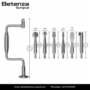 ชุดเครื่องมือเจาะมือ Hudson Brace 7 ชิ้น สำหรับศัลยกรรมกระดูกและข้อ ผลิตจากเหล็กกล้าไร้สนิมเยอรมัน ได้รับการรับรองมาตรฐาน CE รับประกัน 2 ปี - Product Image 2