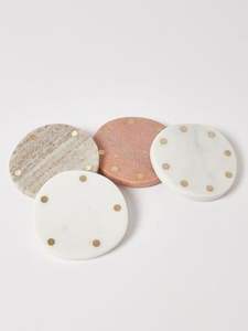 Posavasos de mármol, juego de posavasos de mármol, juego de posavasos de piedra, posavasos para bebidas, posavasos para té, posavasos para café, posavasos redondos de mármol - Product Image 5