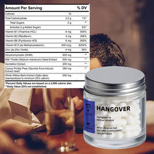 Kapsul <span class=keywords><strong>Hangover</strong></span> Relief dengan ekstrak Herbal untuk pemulihan cepat - Product Image 5