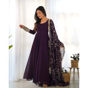 Malini XS tamaño Anarkali Dupatta conjunto - Product Image 4