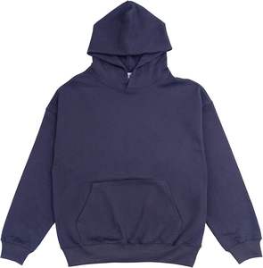 Sweat-shirt à capuche décontracté pour homme NG2026, 100 % coton molletonné respirant, avec cordon de serrage, manches longues, motif uni - Product Image 5