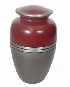 โลหะสไตล์อเมริกันทนทาน27ซม. โกศเผาออกแบบสำหรับขี้เถ้ามนุษย์ - Product Image 1