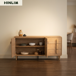 Modern Wooden <b>Sideboard</b> with <b>Storage</b> Drawers and Cabinet for Dining Room Furniture - Product Image 6