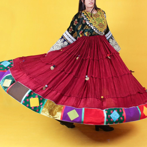 Vestido Afgano Kuchi de Terciopelo, Superventas, Disponible en Colores y Diseños Personalizados a Precio Negociable, Precio al por Mayor - Product Image 2