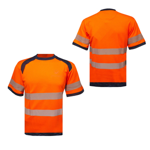 Cheap Price Custom Logo Workwear T Shirt Short <b>Sleeves</b> Breathable High Quality Reflective T-Shirt For Man 2026 Slim Fit - Product Image 6
