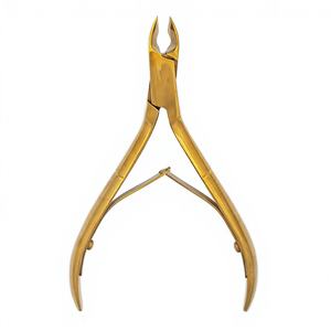 Cortaúñas Profesional de Metal Dorado de Alta Calidad, Duradero, con Abertura de Mandíbula Ancha, Impresión de Logotipo Personalizado, Concepto de Belleza - Product Image 1