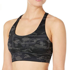 Soutien-gorge de sport personnalisé imprimé avec un tissu à séchage rapide et un maintien extensible confortable pour chaque entraînement - Product Image 4