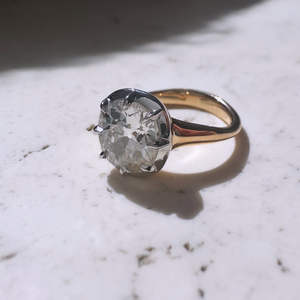 IGI/GIA Lab Grown Cut Diamond Vintage 14k Jaune Mariage/Bague de fiançailles Unisexe Fine Or Blanc Anniversaire Digne de Fête - Product Image 3