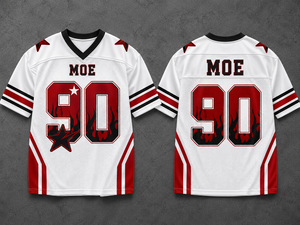 Maillot de football américain personnalisé en polyester à 100 % avec impression par sublimation, fabricant de maillots de football américain, maillot de sport unisexe surdimensionné en mesh pour équipe universitaire - Product Image 3