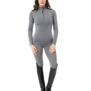 Camiseta de equitación transpirable de alta calidad para mujer, de poliéster y elastano, fabricada en Pakistán, proveedor OEM. - Product Image 1