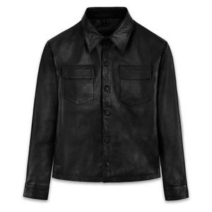 Customized Men's Winter Bomber Leather Jackets With High Quality Material Custom Design Your Own Leather Jackets - Product Image 5