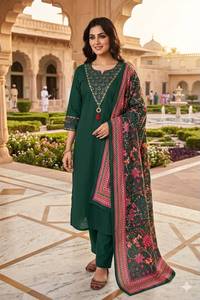 Châle ethnique en mousseline de soie orné pour femme, dupatta en rayonne à imprimé floral, idéal pour les tenues de soirée, style indien - Product Image 6