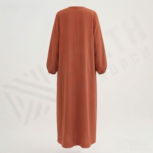 Venta al por mayor: Nuevo Khimar Hijab Modesto para Mujer Musulmana, Vestido Abaya de Organza Transpirable y Ecológico con Cola de Capilla de Alta Calidad - Product Image 2