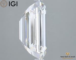 Diamante de Corte Esmeralda de 6.00 Quilates, Cultivado en Laboratorio CVD, Claridad VVS2, Color E, con Certificado IGI para Pulsera - Product Image 5