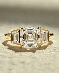 Igi/gia แล็บตัดเพชรวินเทจ14K สีเหลืองแหวนแต่งงาน/งานหมั้นใส่ได้ทั้งชายและหญิงสีขาวทองคุณภาพดีสำหรับงานปาร์ตี้ครบรอบ-คุ้มค่า - Product Image 3