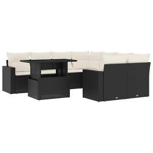 ชุดโซฟาสวนสีครีมขาวและดำ - Product Image 2