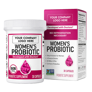 Cápsulas Probióticas para Mujeres de Marca Privada con Prebióticos, Fórmula Multicepas, Suplemento Dietético, Fabricante OEM ODM - Product Image 1