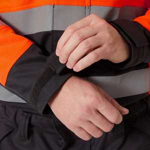 Combinaison de travail haute visibilité pour hommes, orange, réfléchissante, en polyester, uniforme - Product Image 5