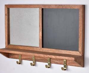 Miroir mural décoratif en bois de style Art déco - Product Image 1