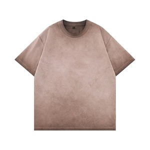 Camiseta unisex de algodón lavado a la piedra para hombre y mujer, estilo oversize, corte holgado, hombros caídos, manga corta, informal, streetwear - Product Image 1