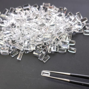 โทแพซสีขาวธรรมชาติ 6x3 มม. ทรงบาแก็ตต์ คุณภาพดีที่สุด สำหรับทำเครื่องประดับ - Product Image 1