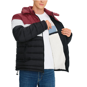 Winter <b>Jacket</b> mens hooded quilted puffer <b>jacket</b> casual outfit men insulated puffer coat hoodie winter clothing puffer <b>jacket</b> - Product Image 3