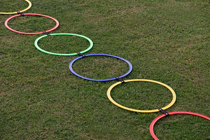 Escalera de Agilidad Portátil, Aros de Entrenamiento de Equilibrio, Set de Práctica de Coordinación para Juego en Interiores y Exteriores - Product Image 2