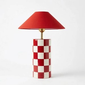 Hand-Painted Striped Metal Table Lamp with AC/DC Power Modern LED <b>Lighting</b> for Contemporary Home Decor - Product Image 3