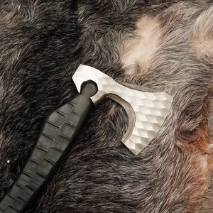 Hacha Vikinga Industrial Forjada a Mano con Mango de Palisandro, Hacha de Acero al Carbono Personalizada para Camping, Bushcraft y Caza - Product Image 6