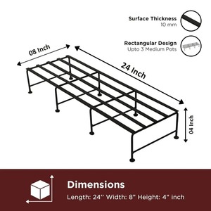 Acrylic Design Art Rectangular Metal Ladder Shelf Freestanding Asian Heavy <b>Weight</b> 30 CM Indoor Desk Garment Display <b>Stand</b> - Product Image 2