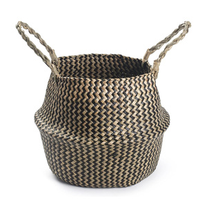 Multi-use seagrass hamper <b>basket</b> with highest quality natural sea grass straw <b>baskets</b> bag thick weave - Product Image 4