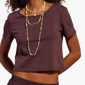 Nouveautés Y2K Ensemble 2 pièces pour femmes, haut court à manches courtes, pantalon large, couleur unie, coupe ample, décontracté, toutes saisons, tenue en coton - Product Image 4
