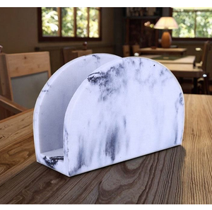 <b>Cheap</b> Price Elegant Marble Napkin Holder Unique Design For cafe canteen Table Organizer tissues holder at Low Price - Product Image 1
