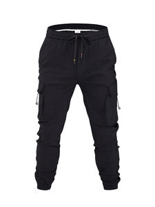 Pantalon de travail américain pour homme, personnalisable en petites séries, fabriqué en usine, couleur unie, taille mi-haute, fermeture à cordon, coupe droite - Product Image 5