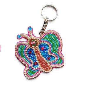 Handcrafted Multicolor Seed Beads <b>Keyring</b> with Embroidery Artwork Beautiful Handmade Glass Beads Embroidery <b>Charm</b> Keychain - Product Image 4