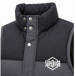 Veste sans manches d'hiver pour hommes en gros – Gilet matelassé isolé de qualité supérieure avec coutures durables et conception résistante au vent - Product Image 3
