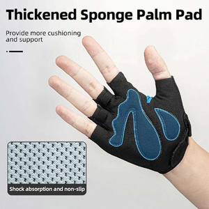 Guantes de Ciclismo Transpirables al por Mayor, Guantes de Ciclismo de Medio Dedo con Gel para Carreras de Bicicleta - Product Image 6