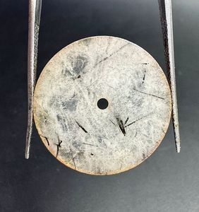 Natural <b>Black</b> Rutile Quartz 24.50mm x 1.50mm Unique Gemstone <b>Watch</b> Dial Custom <b>Watch</b> Face - Product Image 4