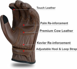High Performance Motorbike Gloves Flexible <b>Grip</b> Gloves for Precision Throttle and Brake <b>Control</b> - Product Image 3