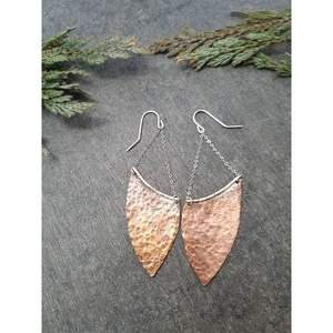 Collection de bijoux en cuivre et laiton écologiques, fabriqués à la main, de qualité supérieure, design exclusif, modèle 5, tendance, pour les fêtes - Product Image 5