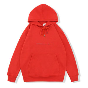 Vente en gros de sweats à capuche classiques d'automne et d'hiver pour hommes sweats à capuche brossés imprimés sweats à capuche surdimensionnés unis unisexes - Product Image 2