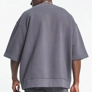 Nueva Camiseta de Hombre con Logotipo Personalizado, 100% Algodón Tejido, Cuello Redondo, Hombros Caídos, Estilo Urbano, Corte Regular, Calidad de Lujo - Product Image 6