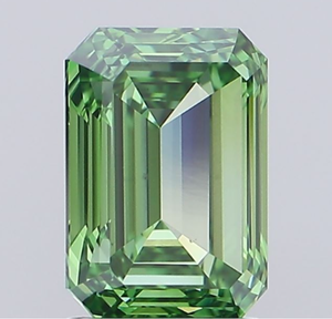 Diamante Cultivado en Laboratorio con Certificación IGI, Corte Esmeralda de 2.00 CT, Color Verde Intenso Fantasía, Claridad VS1, CVD LG 743541382, ROYAL GEMS PARA JOYERÍA - Product Image 4