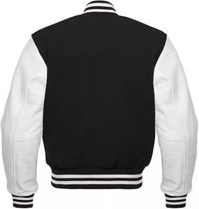 Blouson universitaire unisexe, service de conception personnalisée, coupe épaules tombantes, mélange de coton, vente en gros, marques USA - Product Image 2