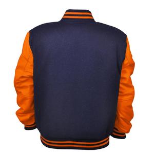 แจ็คเก็ตเบสบอลแบบ Letterman Varsity Bomber สำหรับผู้ชายไซส์ใหญ่ คุณภาพสูง ผลิตตามสั่ง ระบายอากาศได้ดี เหมาะสำหรับฤดูหนาว พร้อมคุณสมบัติกันน้ำ - Product Image 2